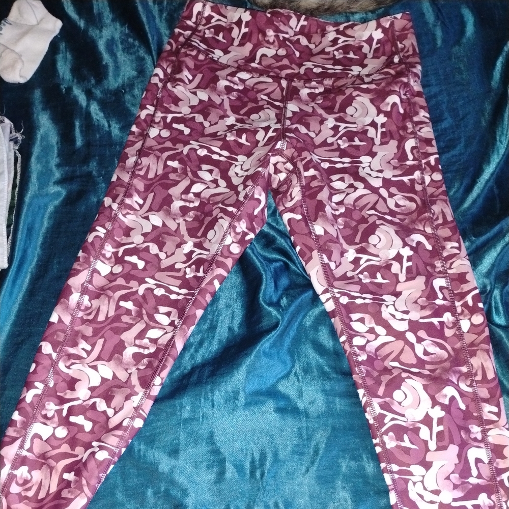 Purple Camouflage Leggings
